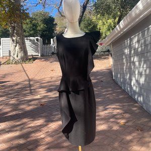 Calvin Klein Knee-Length Ruffle Dress (Size: 4 - USA)